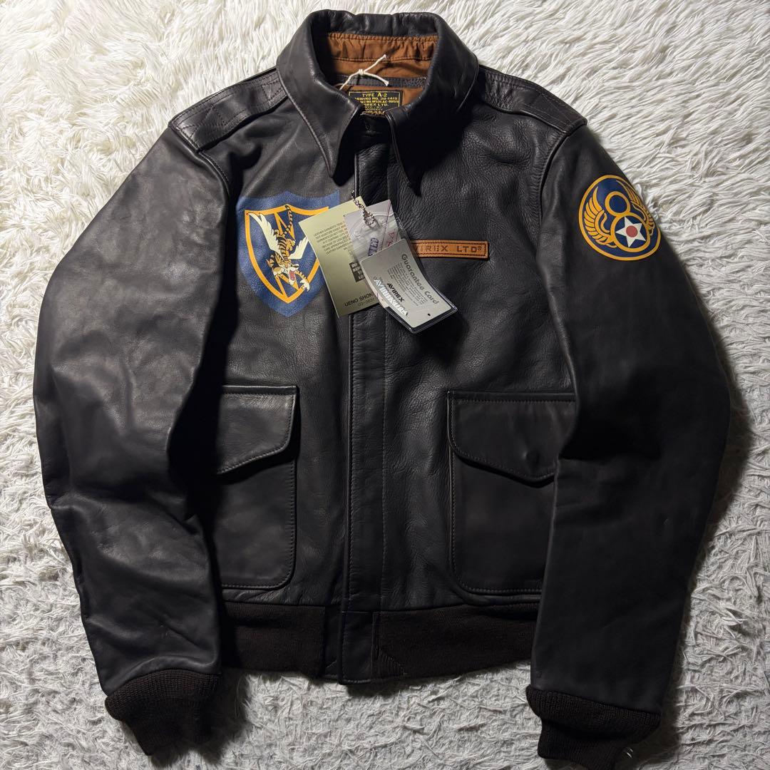 も*ん様 新品/タグ付■AVIREX フライトジャケット　A-2 フライングタイ