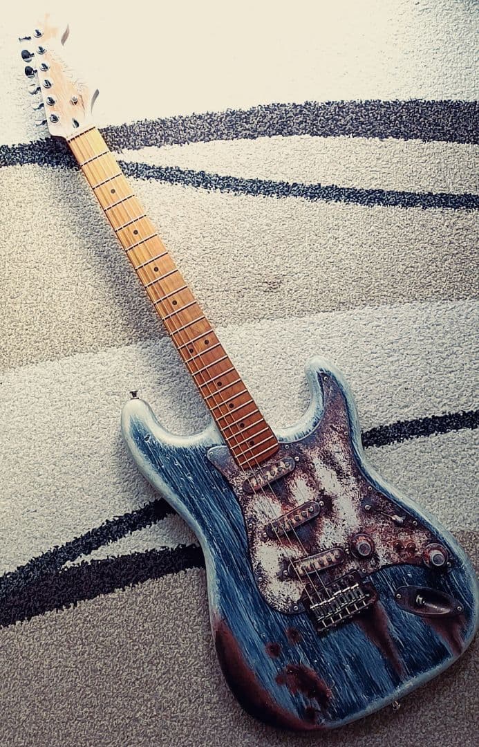 38Guitars ストラトキャスター ST Rust Black レリック 錆