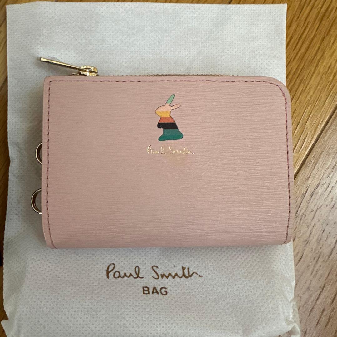 ポールスミス　新品　マーケトリーバニー レザーキーケース ケース