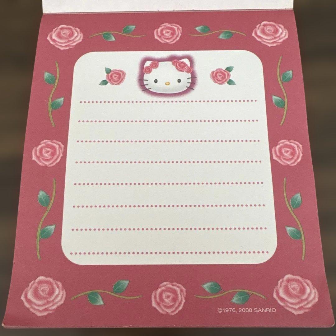 セ*☆様 使い残り♡サンリオ ハローキティ 薔薇ダイカットメモ