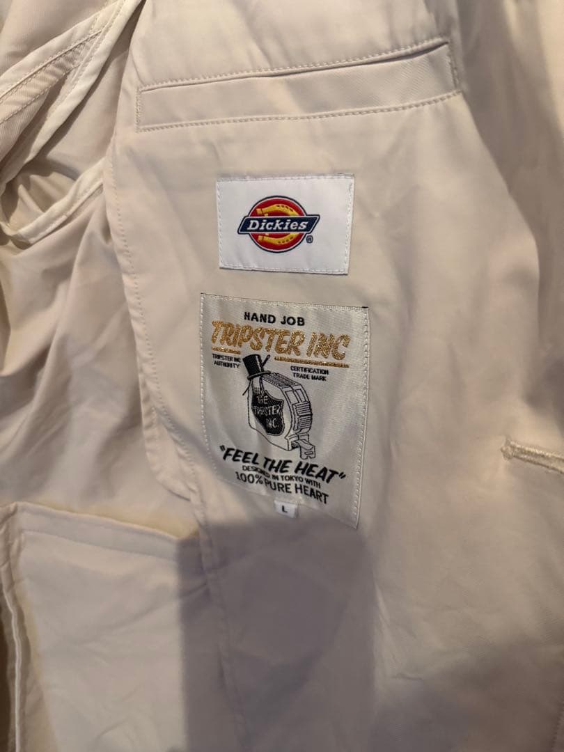 名作Dickies × TRIPSTER ジャケット L オフホワイト 野村訓市