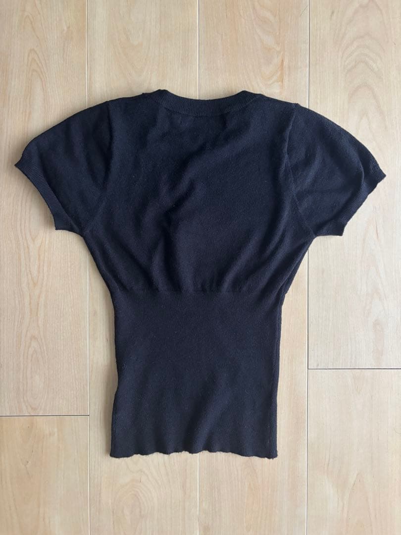 Praying 半袖ニットtシャツ　短丈　スウェット