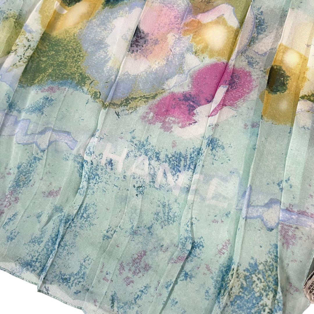 ⭐︎美品⭐︎CHANEL フローラル スカーフ ストール ショール 花柄 シルク