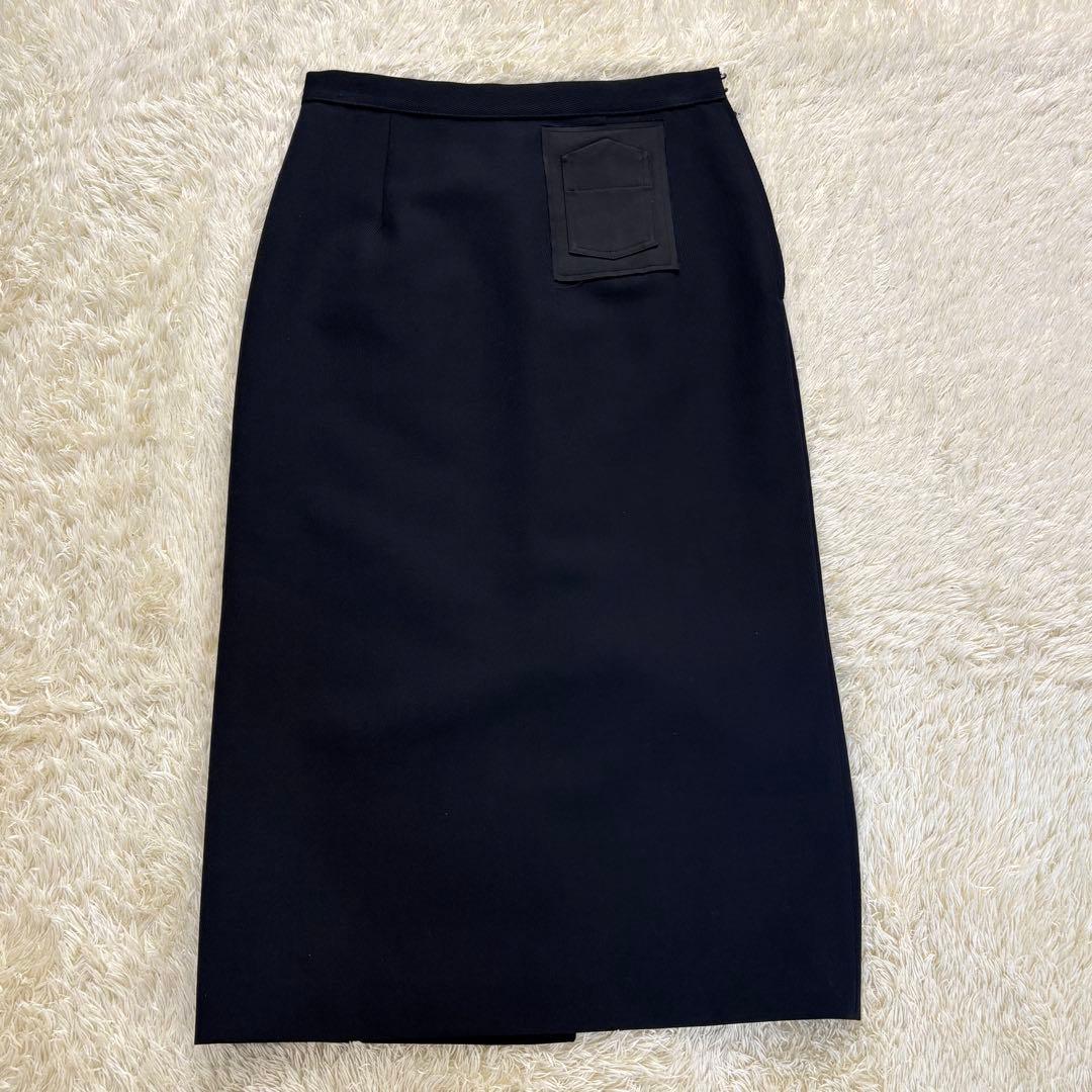 Maison Margielaマルジェラ ロングスカート　ネイビー　濃紺