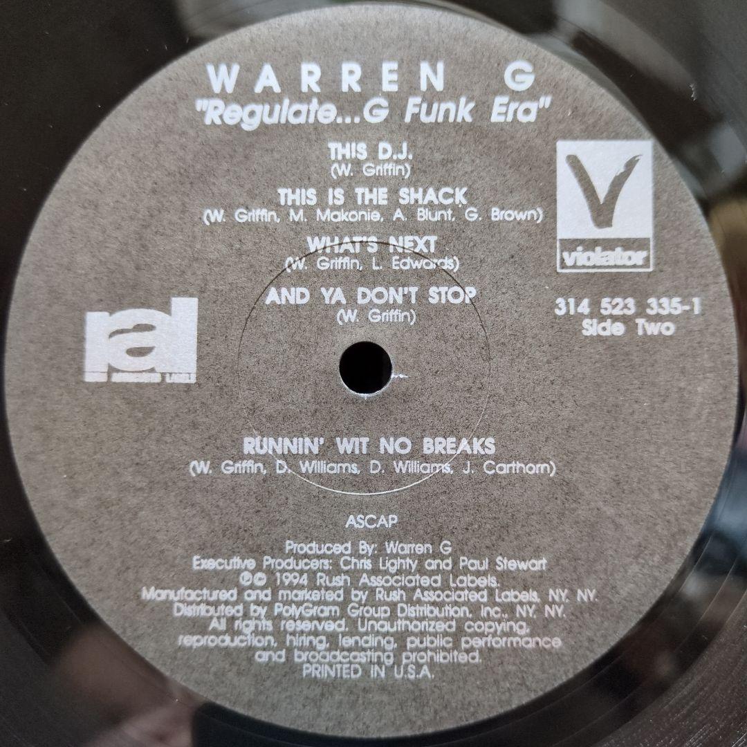 ☆オリジナル盤☆Warren G/ regulate...g funk era