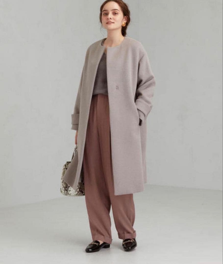 【美品】UNITED ARROWS アンゴラビーバーコート