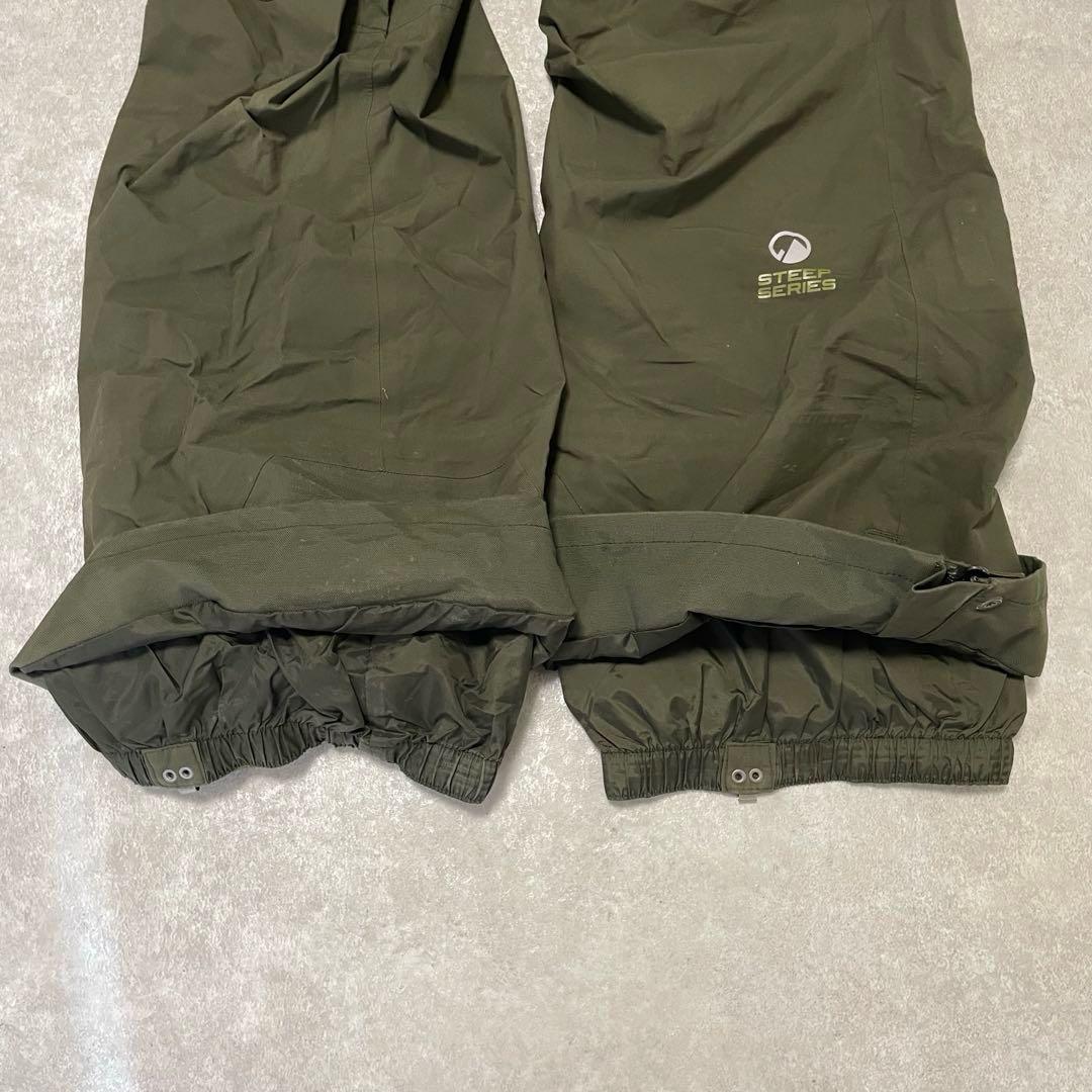 たんさま専用　希少RECCO ノースフェイス ゴアテックス ビブパンツ カーキ
