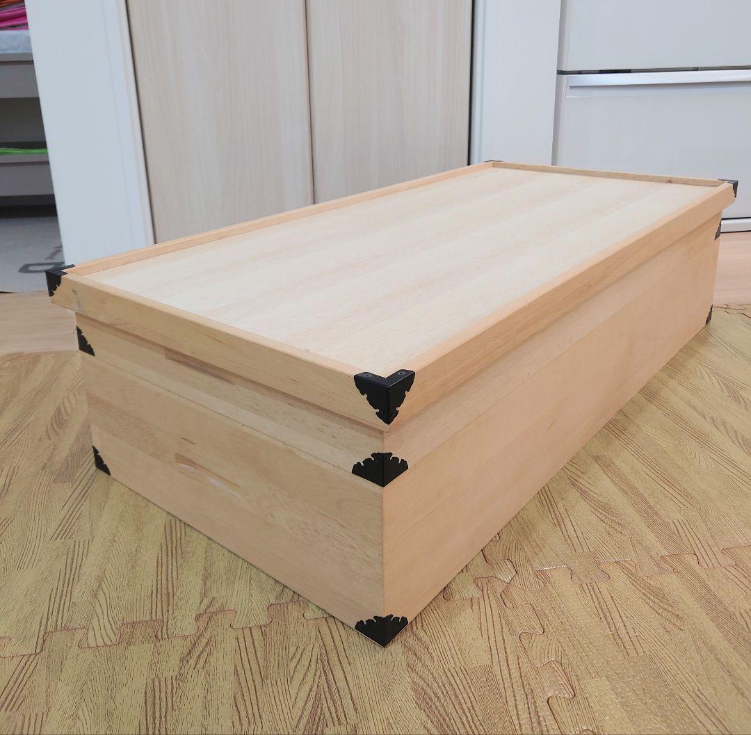 3. 良品 桐 衣装ケース 2段 桐箱 着物 衣装箱