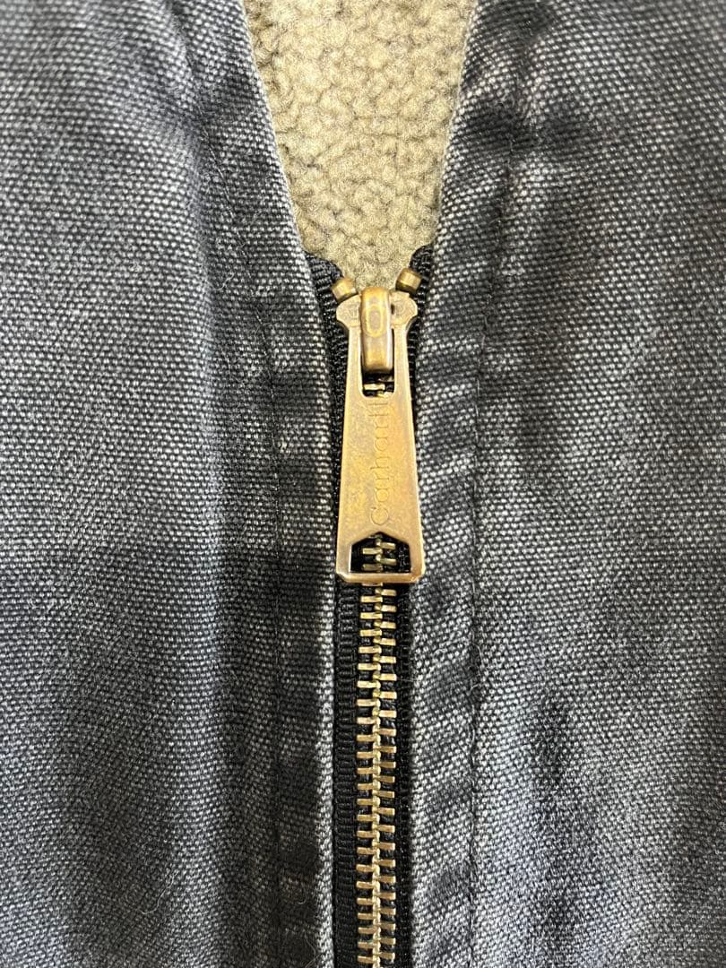 Carhartt ダックベスト Lサイズ　ダークグレー　襟なし希少