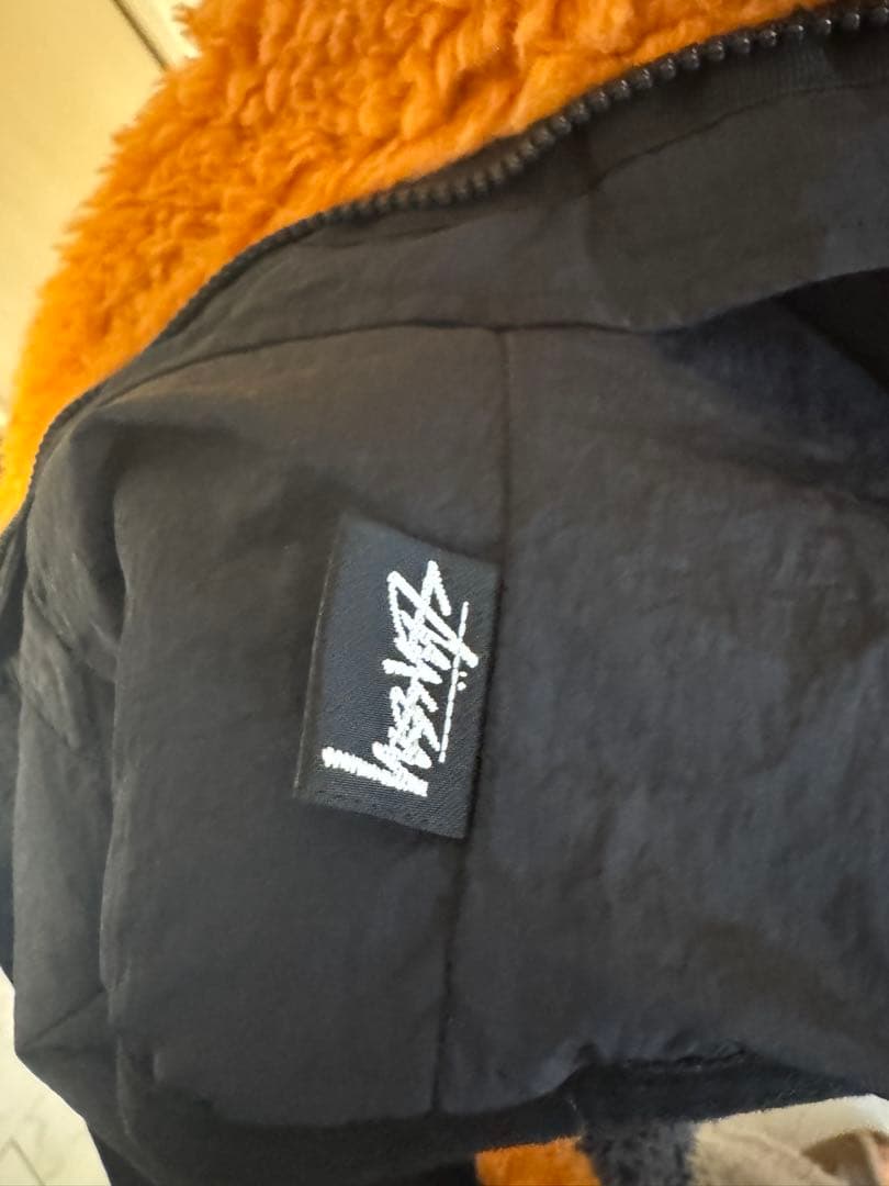 Stussy オレンジ フリースベスト