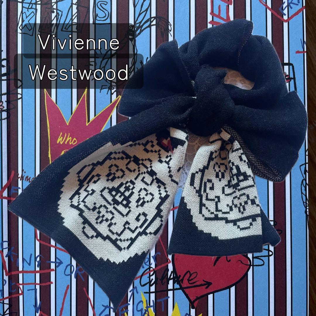 希少　Vivienne Westwood マトリョーシカ　マフラー　ウール　美品