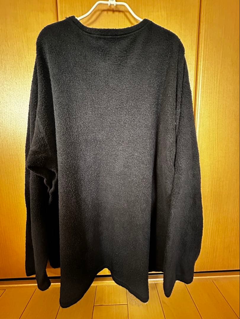 COMOLI シルクフリース 長袖クルー