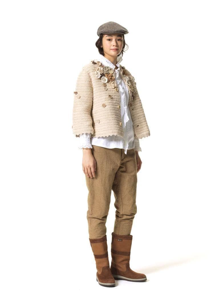 未使用品　45R クロッシェフラワーのボレロ　SIZE 02