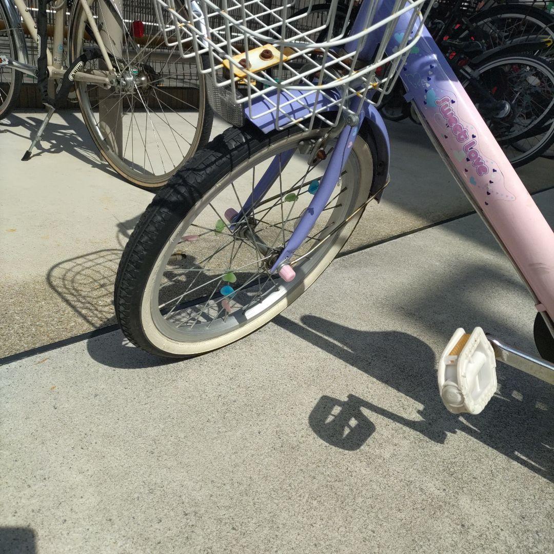 メゾピアノ 子供自転車18インチ SweetLove 女の子 前カゴ 補助輪可