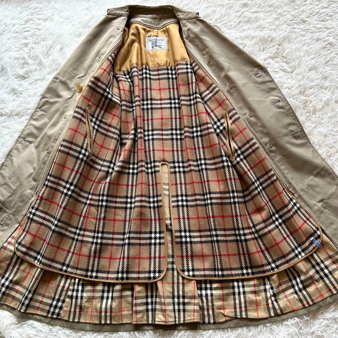 【極美品】バーバリー　トレンチコート　ノバチェック ライナー　ロング丈　M相当