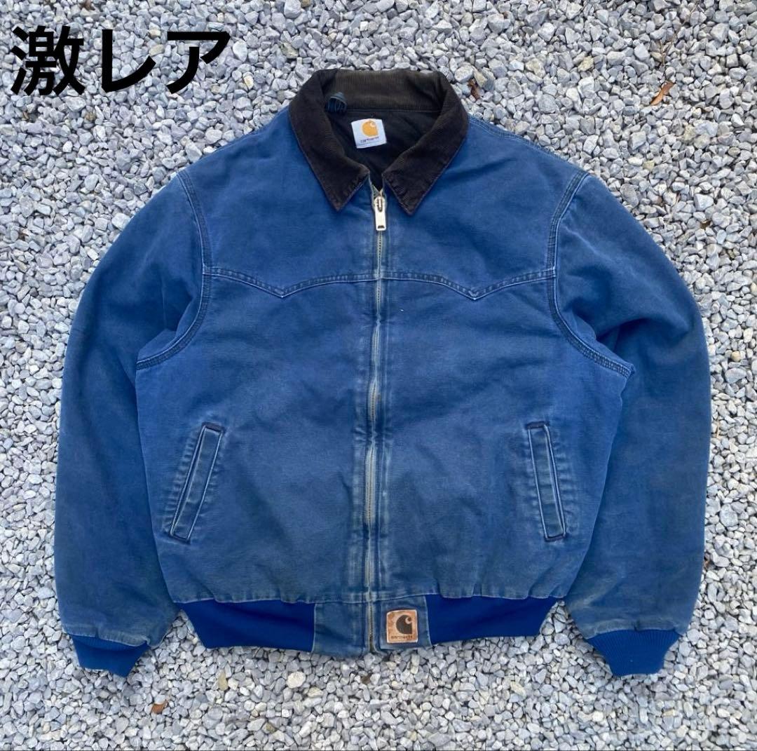 p*e様 Carhartt サンタフェジャケット　90s USA製 J14ブルー