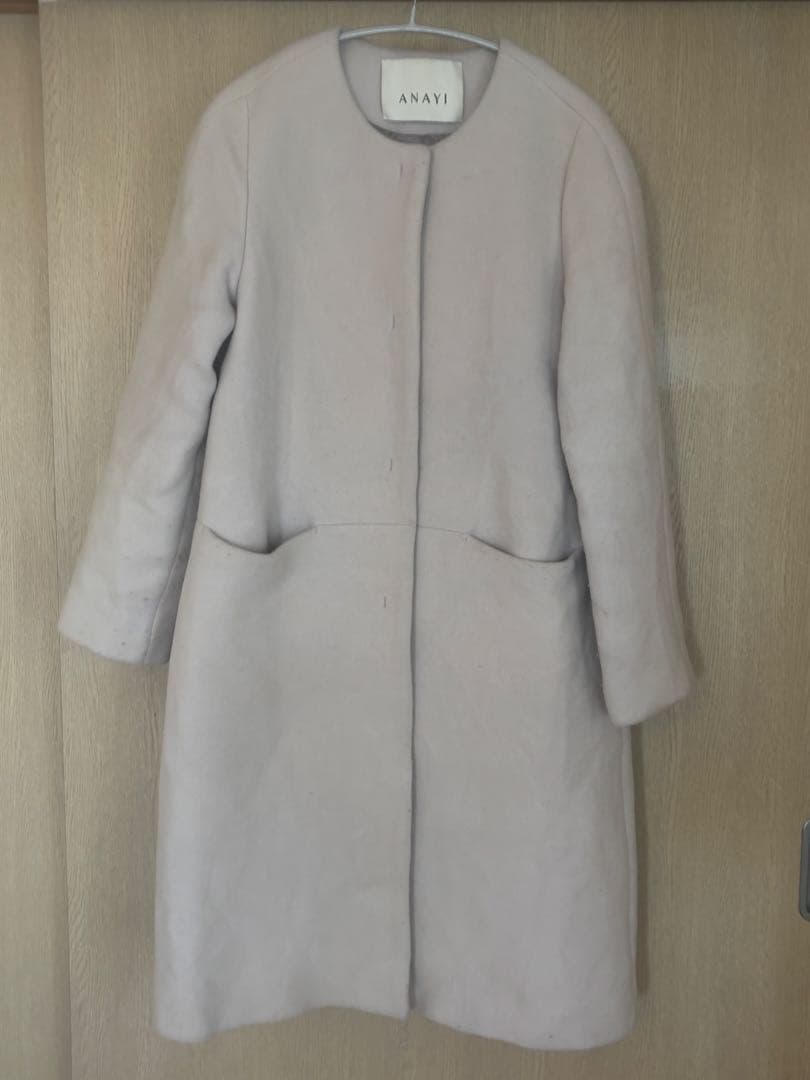 ANAYI ノーカラーコート