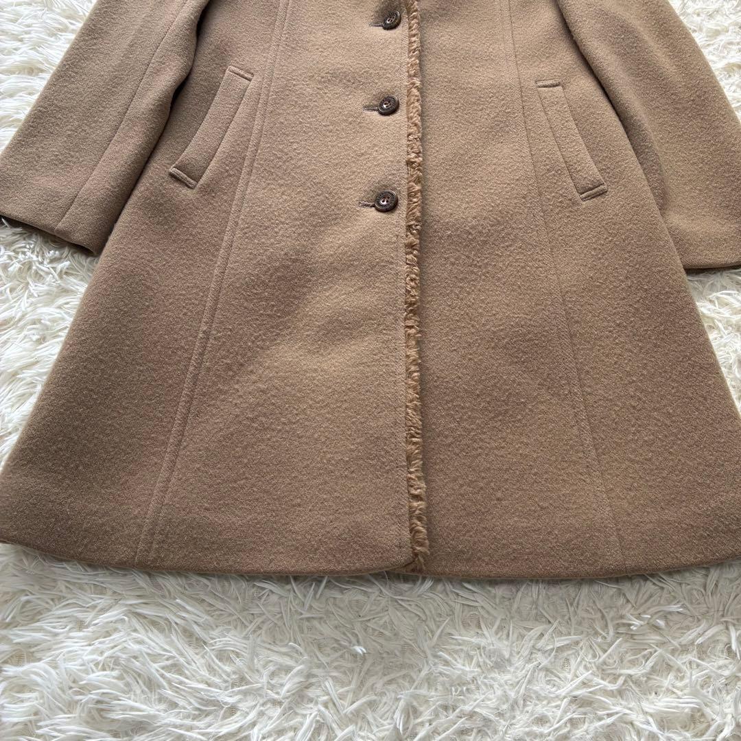 バーバリーブルーレーベル　ロングコート　Mサイズ　ベージュ　ウール　ノバチェック