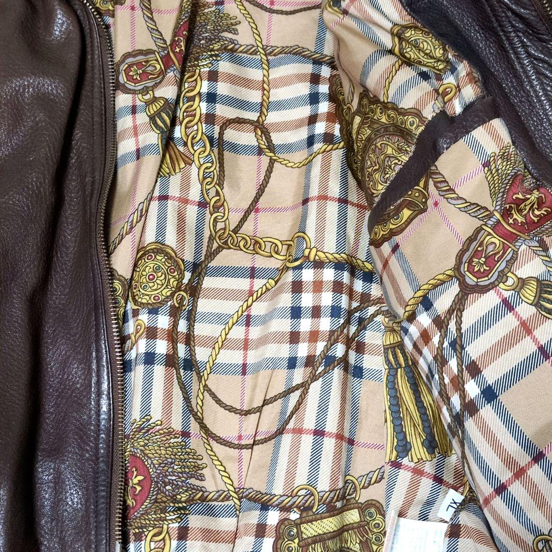 希少✨スカーフ柄 vintage A-2 レザー フライトジャケット XL