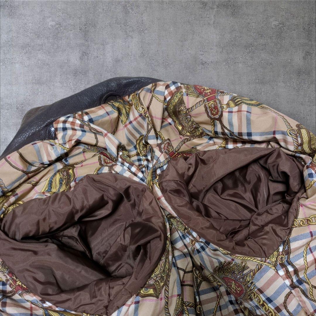 希少✨スカーフ柄 vintage A-2 レザー フライトジャケット XL