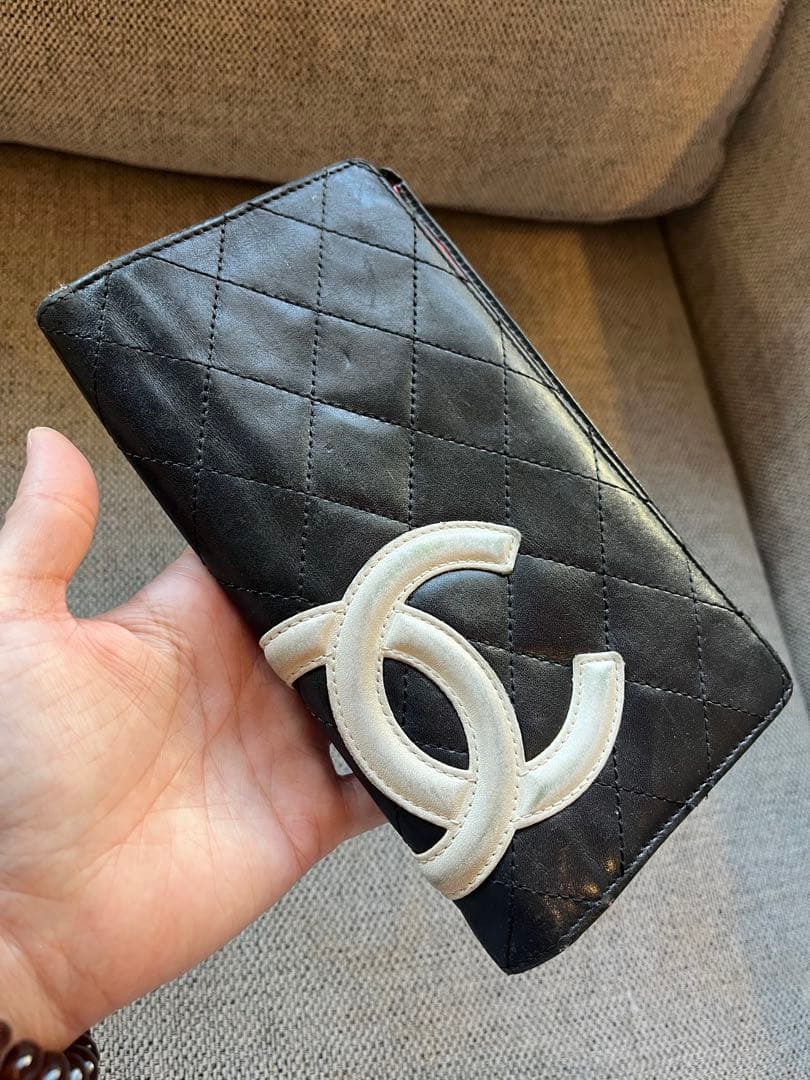 CHANEL カンボンライン　二つ折り　財布　正規品