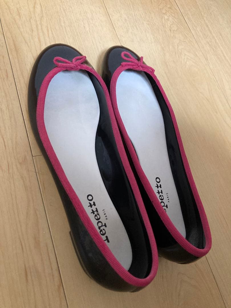 美品★レペット　バレーフラットレインシューズ　24〜24.5 40