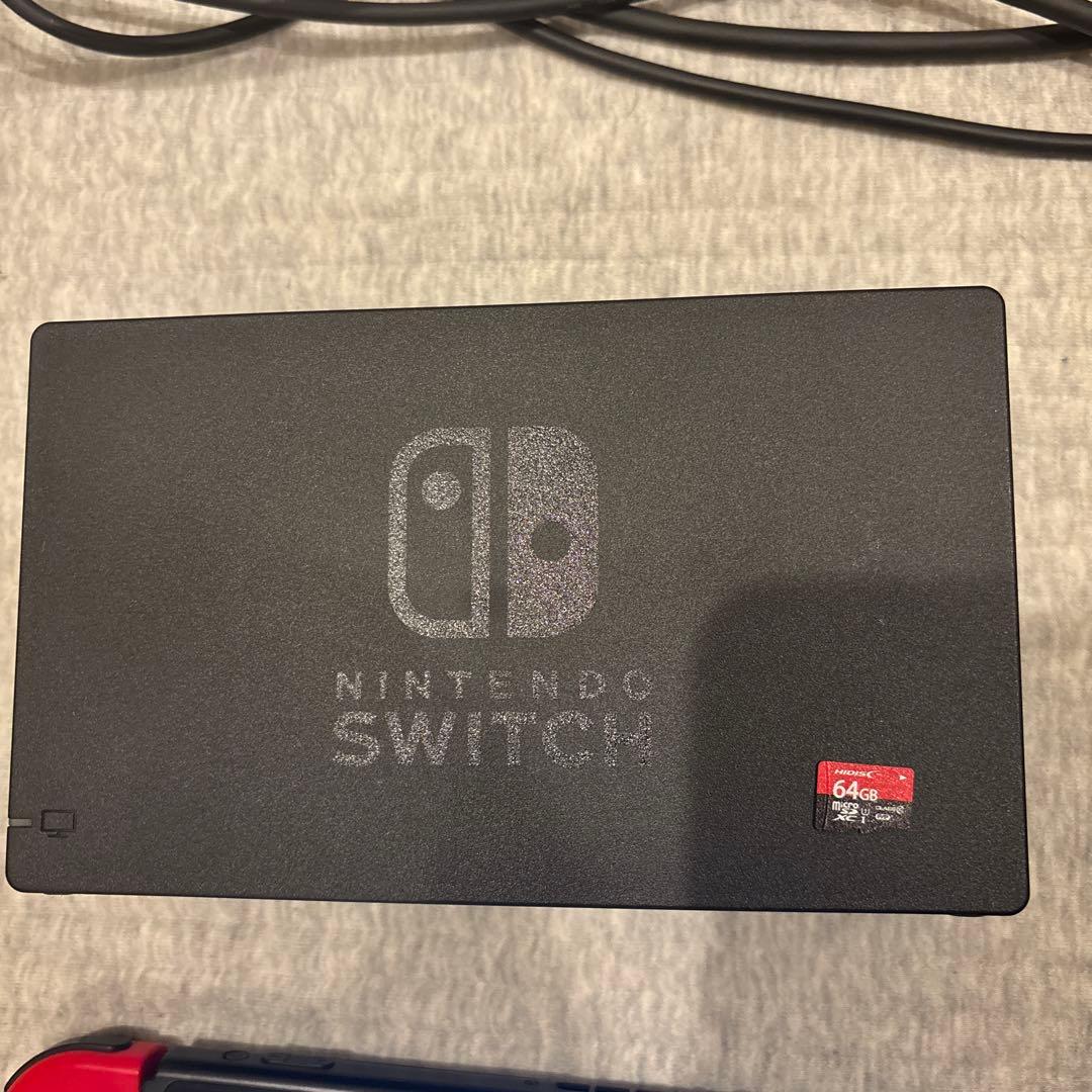 初期型Nintendo Switch マリオver64GB 赤/黒 本体