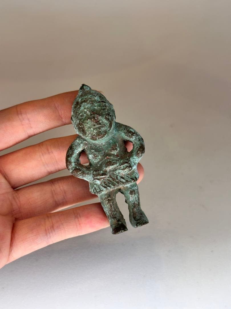 青銅製 人形型 置物 手のひらサイズ 古美術品 時代物