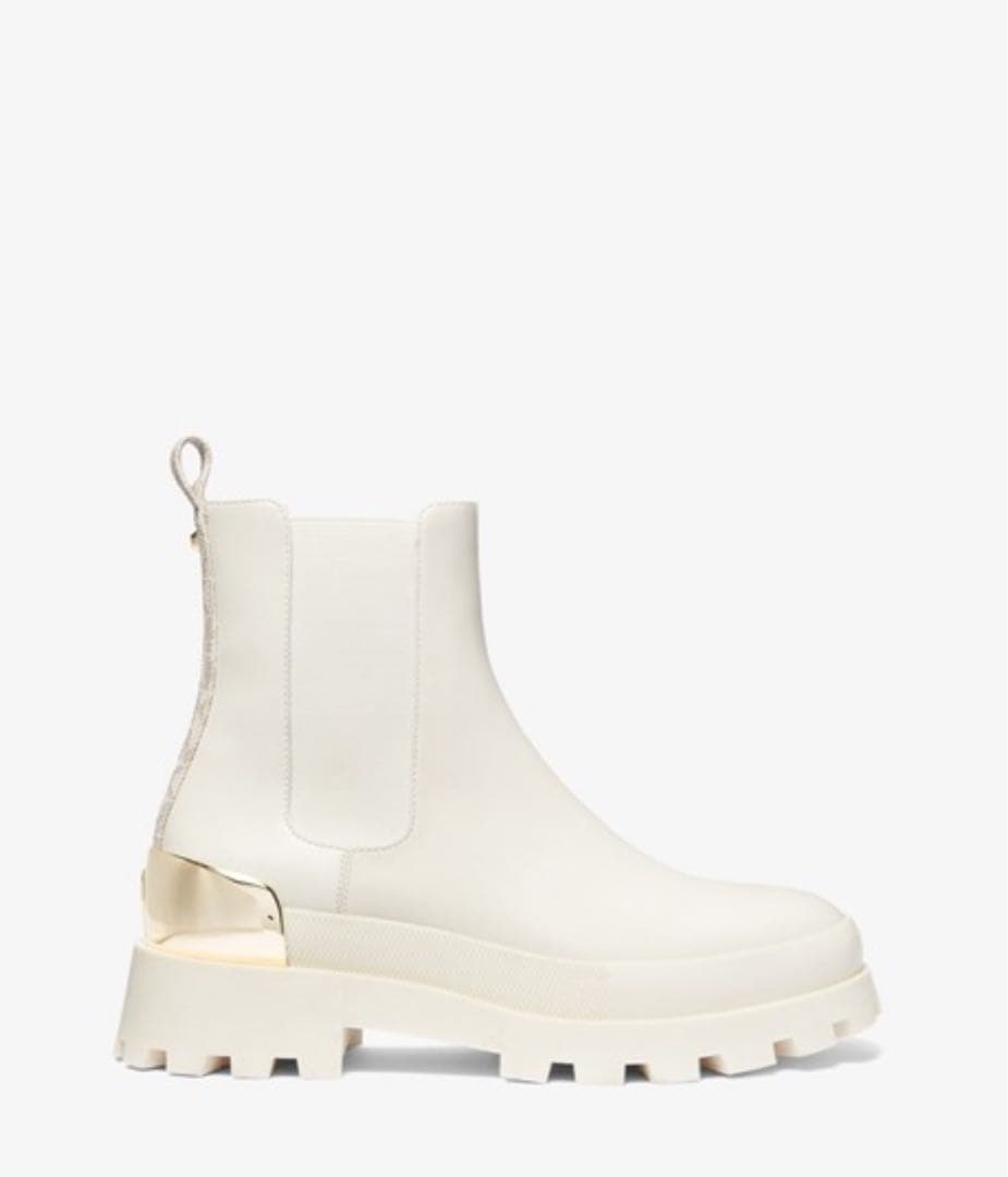 新品MICHAEL KORS レザー&ロゴ チェルシーブーツ　7.5