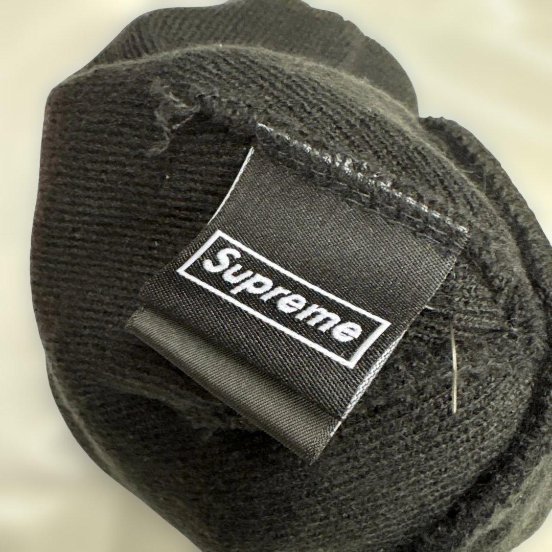Supreme シュプリーム　ビーニー　ニット帽 黒　ニューエラ