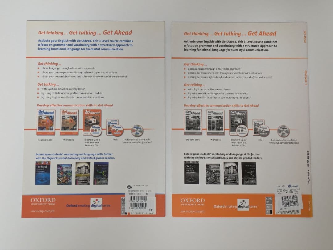 Get Ahead 英語学習 1-3 StudentBook Workbook