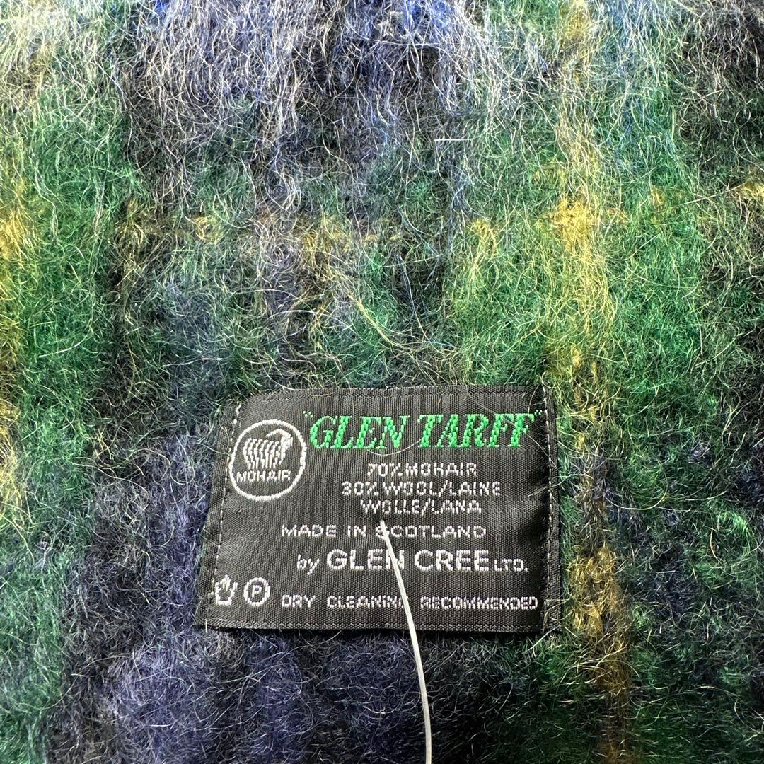 【新品】GLEN TARFF モヘア混大判マフラースコットランド製