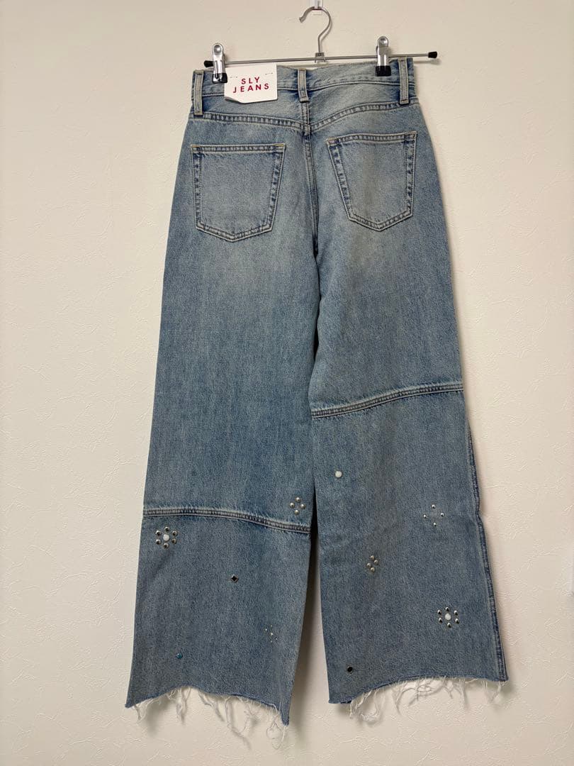 パンツ SLY STUDS SEAM DESIGN FLARE PT-B
