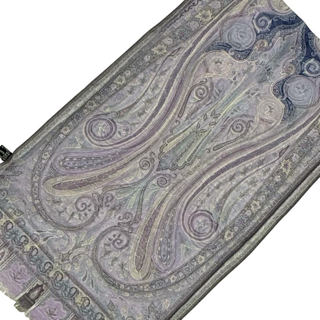 極美品✨ETRO エトロ シルク イタリア製 ストール スカーフ ペイズリー