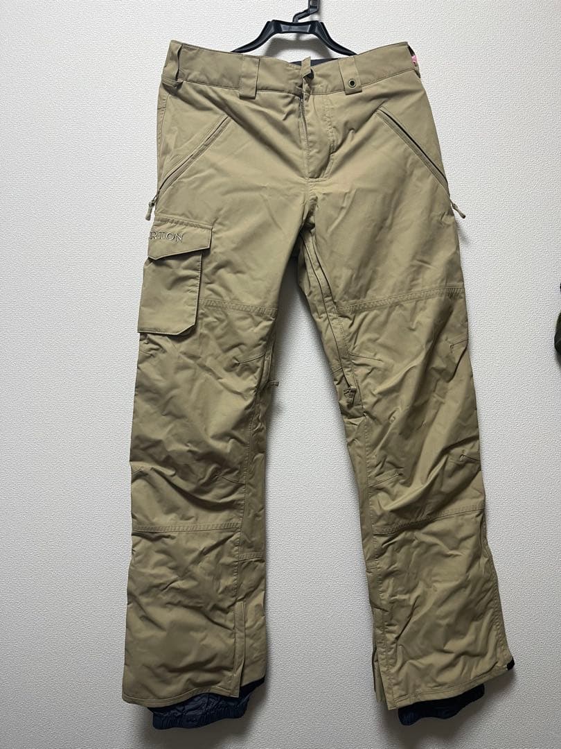 【美品】BURTON スノーボードパンツ ベージュ カーゴスタイル