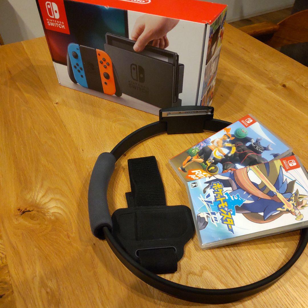 Switch 本体 リングフィット アドベンチャー ポケモンソードセット