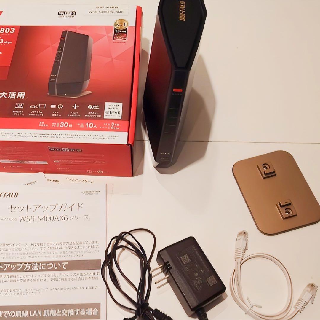 BUFFALO WSR-5400AX6/DMB Wi-Fi 6ルーター