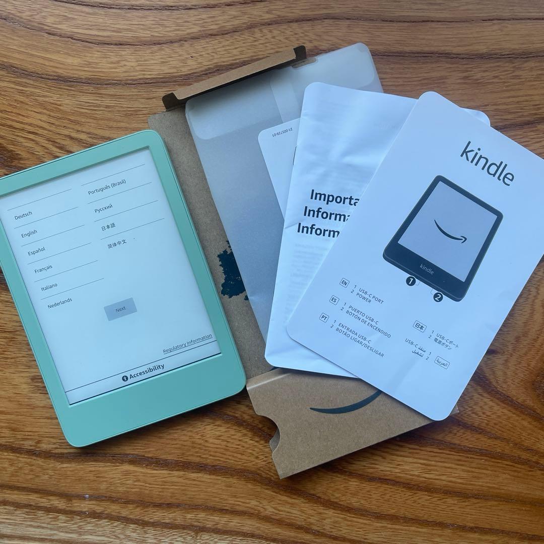 未使用に近いKindle 2024 6インチ マッチャ16g電子タブレット