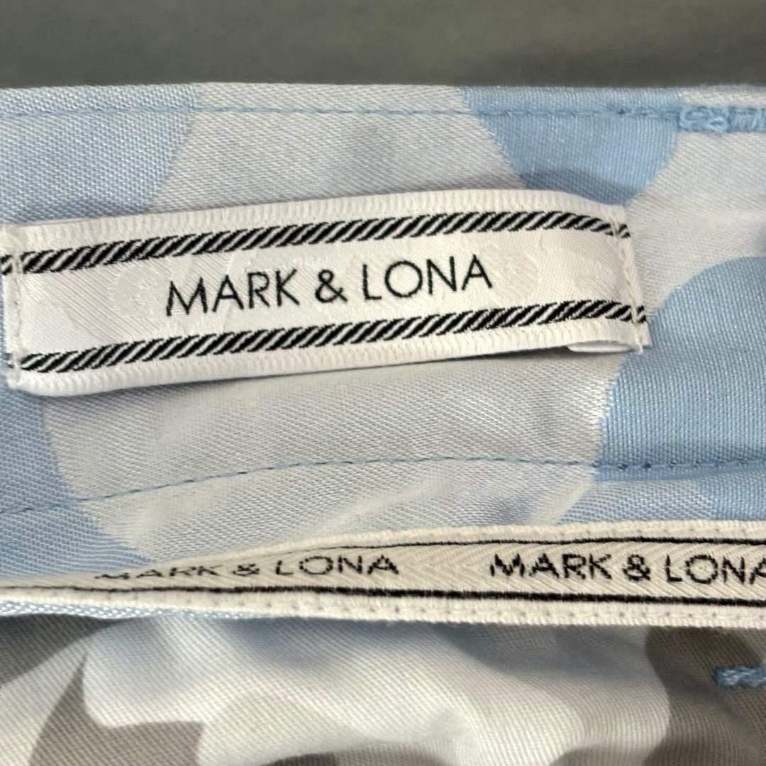 MARK & LONA マークアンドロナ　ゴルフパンツ　総柄　スカル　M