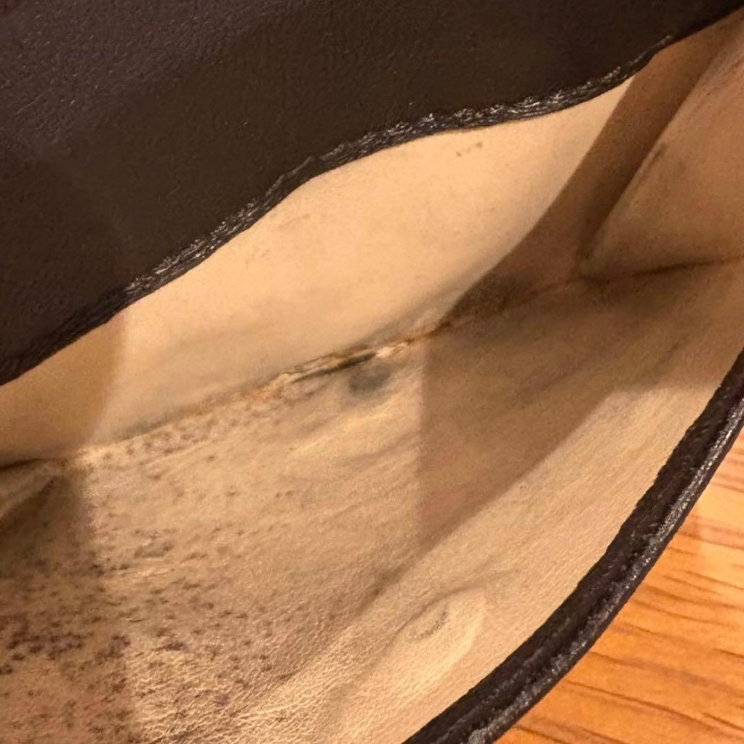 MARNI 二つ折り財布 黒 レザー