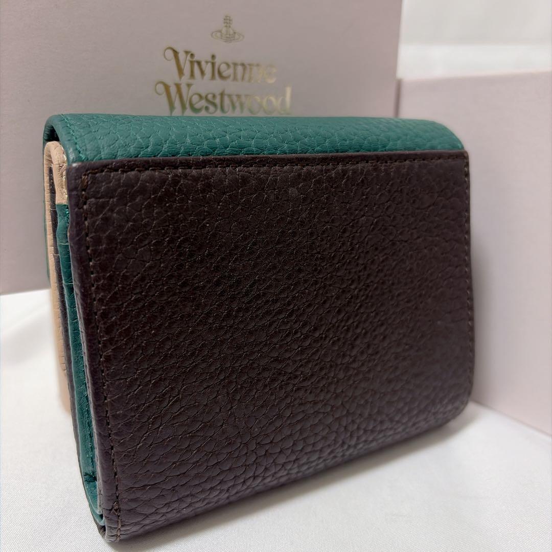 【Vivienne Westwood】希少カラー　ダブルフラップオーブロゴ折財布
