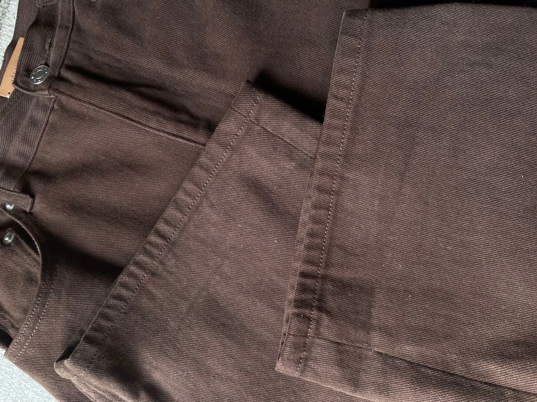 【難あり】　todayful Cary's Denim ブラウン　24