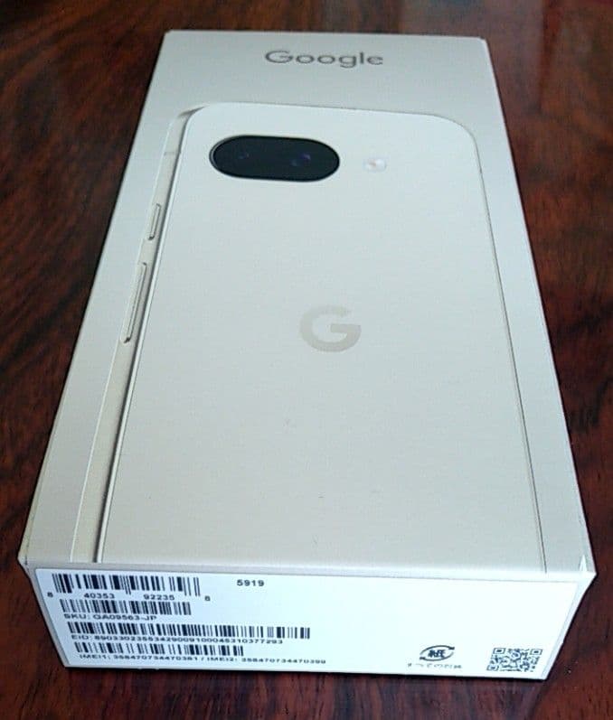 【新品未使用】Google Pixel9a 128GB　Porcelain
