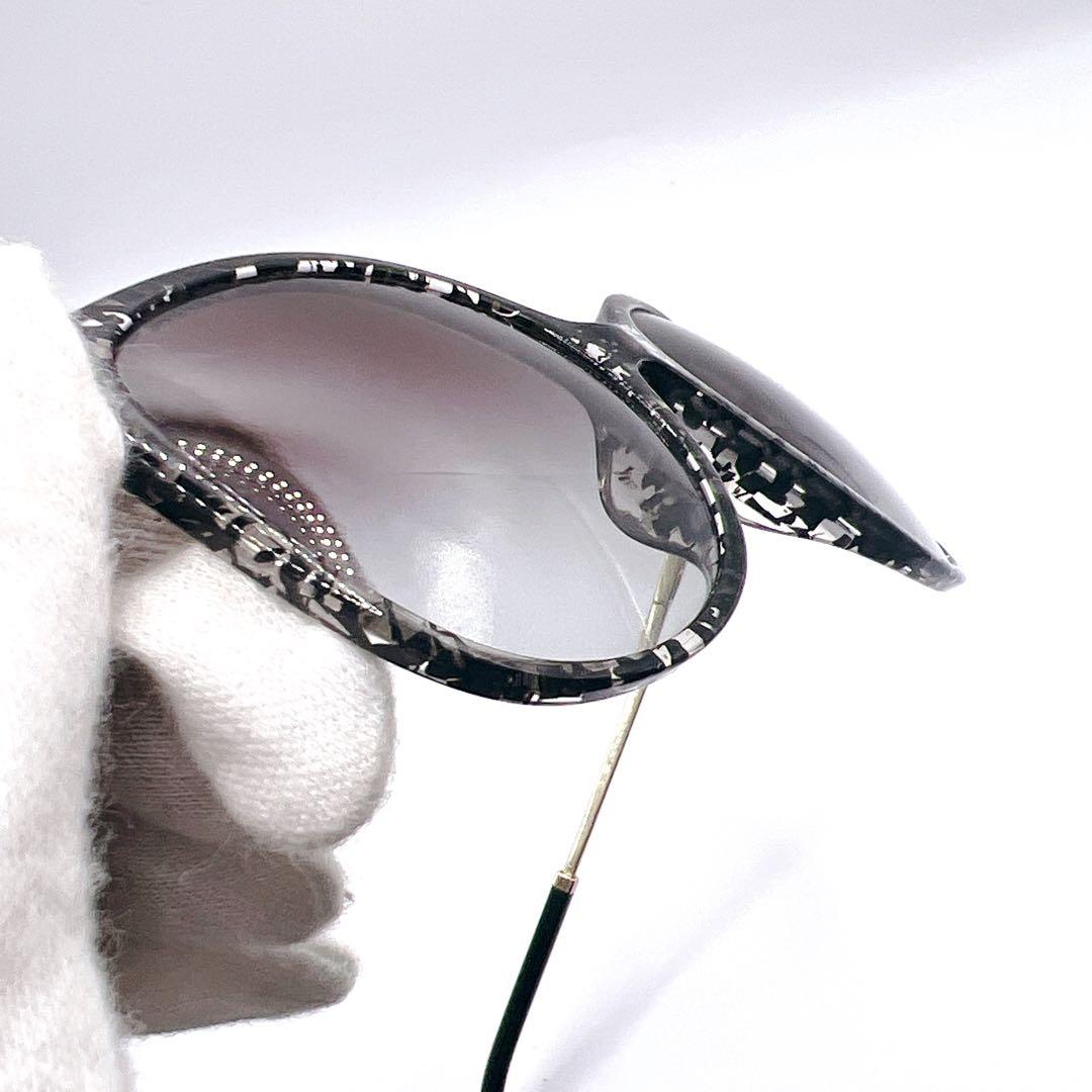 ✨レア✨　BVLGARI サングラス　スモークグラデーション　ゼブラ柄　ストーン