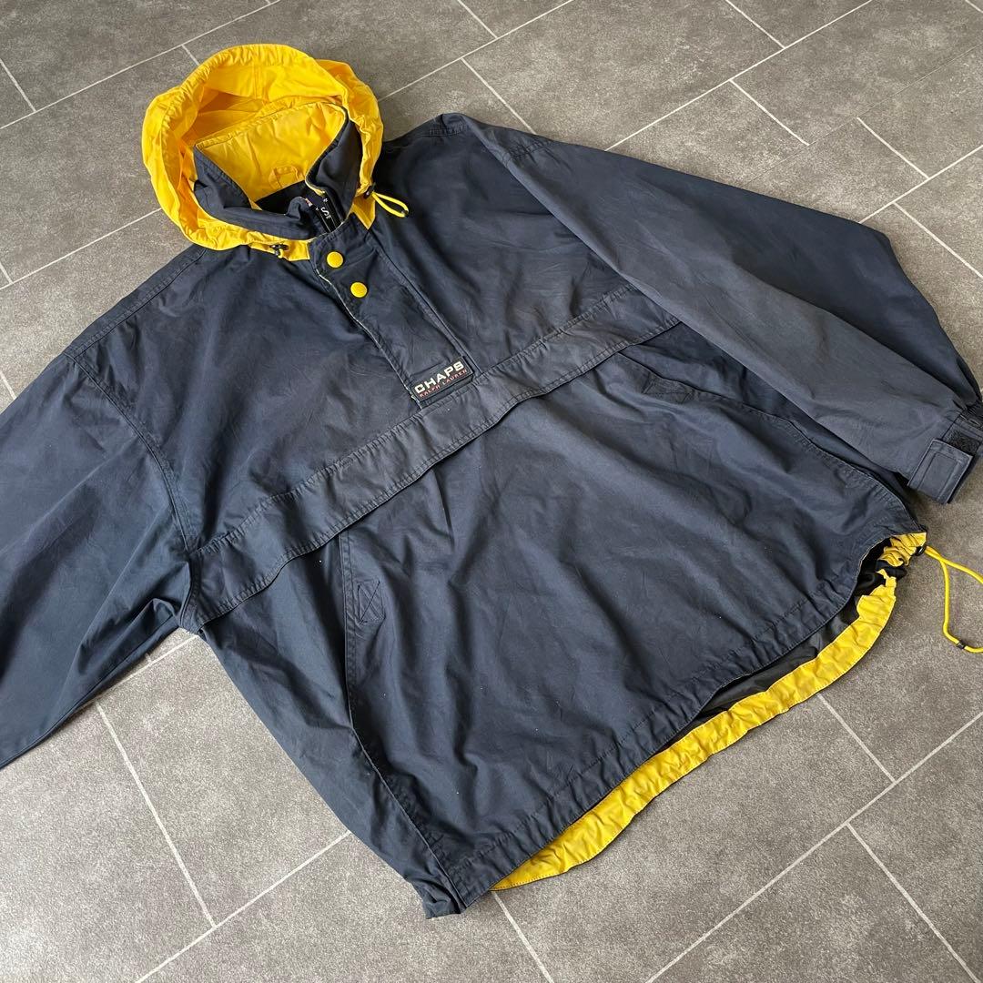 -00s y2k Chaps Ralph Lauren アノラックブルゾン 紺黄