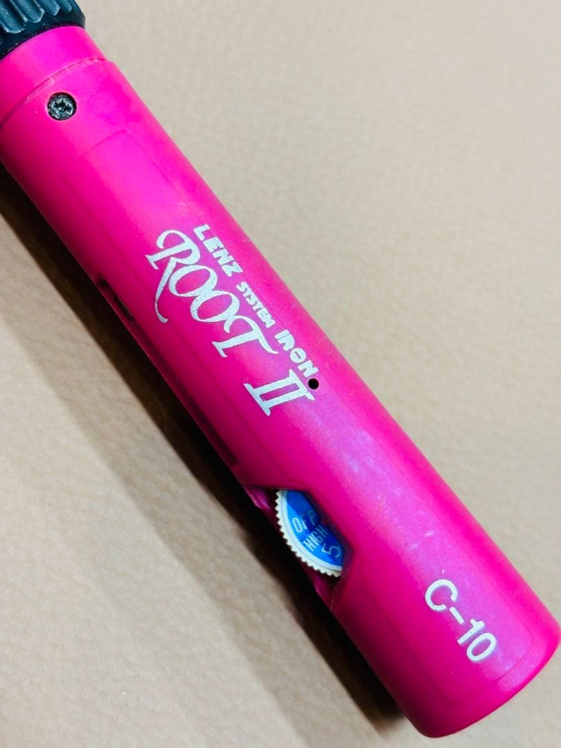 超美品　LENZ C-10元巻きレンツルートアイロン　理容アイロン　丸アイロン