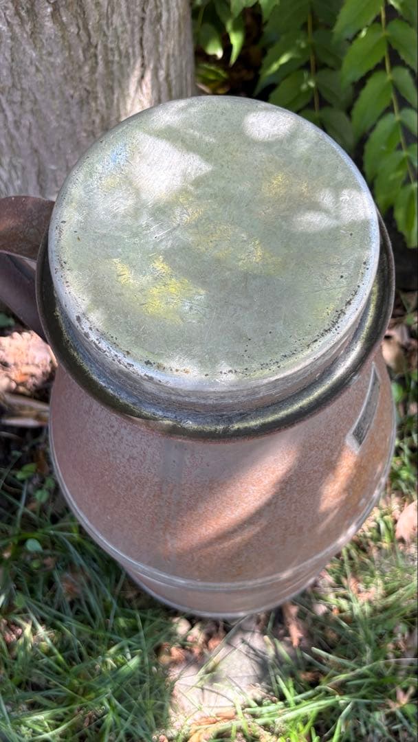 みんぶー様　古民具　牛乳缶　昭和レトロミルク缶 アンティーク牛乳缶　ガーデニング