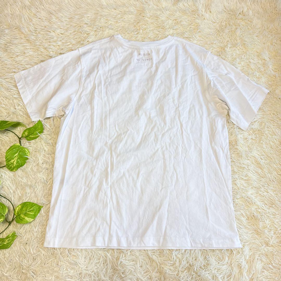 【ラルディーニ】極美品 Tシャツ ホワイト ブートニエール Mサイズ メンズ
