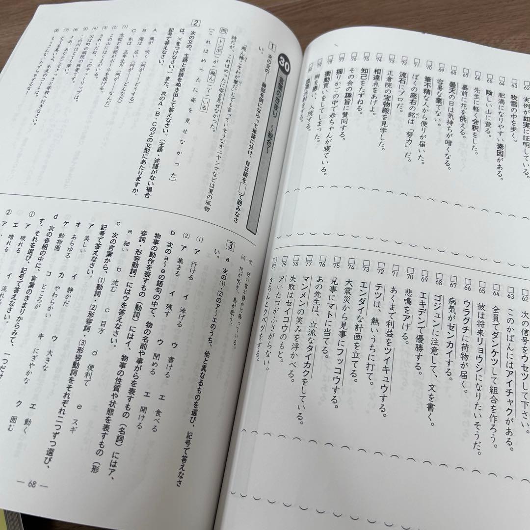 浜学園小6国語 マスターコーステキスト 2025年度 知識分野の達人 国語便覧