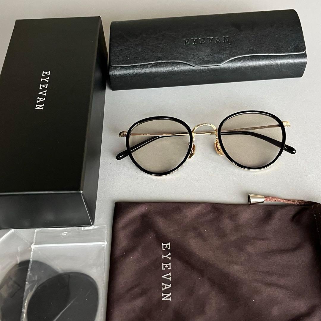 EYEVAN アイヴァン E-0509 PBK/G 未使用極美品